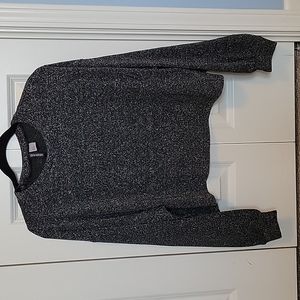Black glitter crop sweater size xl